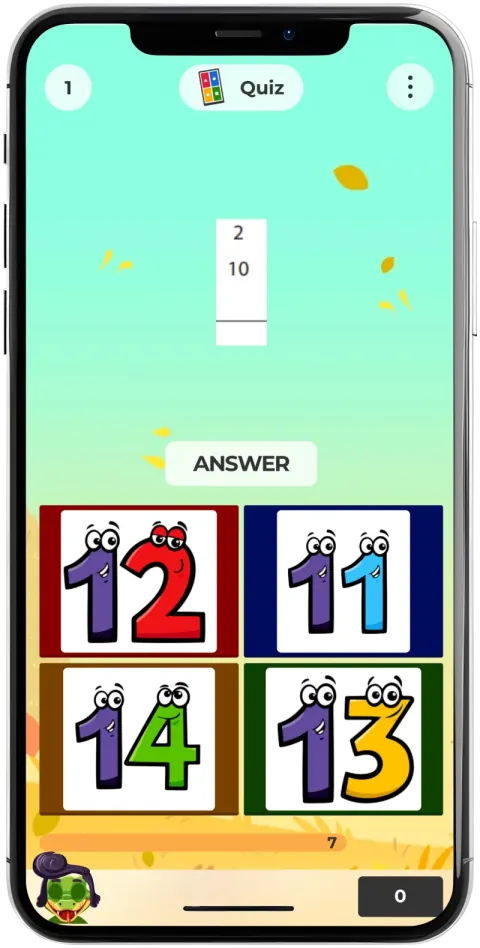 App screen - quiz game